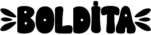 preview image of the Boldita font