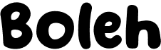 preview image of the Boleh font