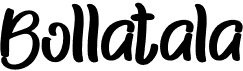 preview image of the Bollatala font