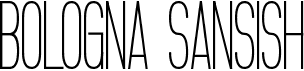 preview image of the Bologna Sansish font
