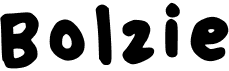 preview image of the Bolzie font