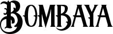 preview image of the Bombaya font