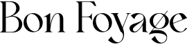 preview image of the Bon Foyage font