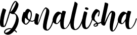 preview image of the Bonalisha font