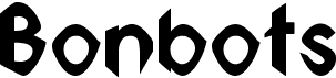 preview image of the Bonbots font