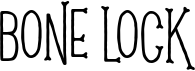 preview image of the Bone Lock font