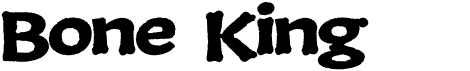 preview image of the Bone King font
