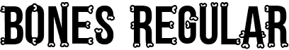 preview image of the Bones Regular font
