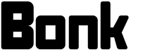 preview image of the Bonk font
