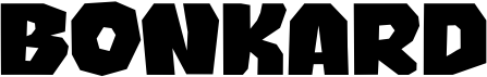 preview image of the Bonkard font