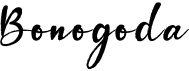 preview image of the Bonogoda font