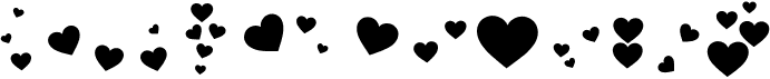 preview image of the Bonus Hearts font