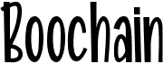 preview image of the Boochain font