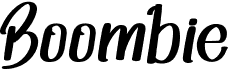 preview image of the Boombie font