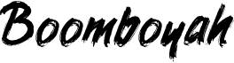 preview image of the Boomboyah font