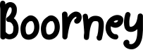 preview image of the Boorney font
