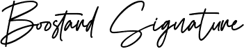 preview image of the Boostard Signature font