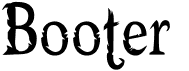 preview image of the Booter font