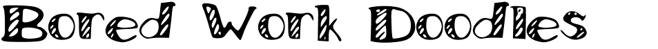 preview image of the Bored Work Doodles font