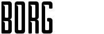 preview image of the Borg font