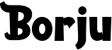 preview image of the Borju font