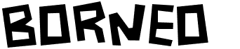 preview image of the Borneo font