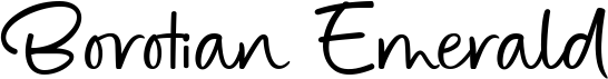 preview image of the Borotian Emerald font