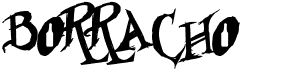 preview image of the Borracho font