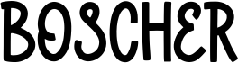 preview image of the Boscher font