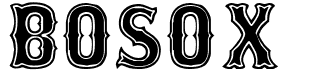 preview image of the Bosox font