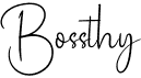 preview image of the Bossthy font