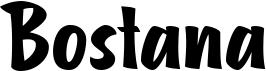 preview image of the Bostana font
