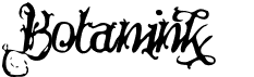 preview image of the Botanink font