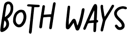 preview image of the Both Ways font