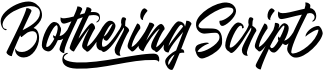 preview image of the Bothering Script font