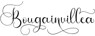 preview image of the Bougainvillea font