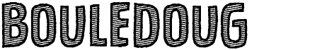preview image of the Bouledoug font