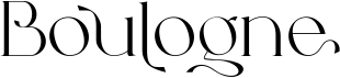 preview image of the Boulogne font