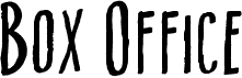 preview image of the Box Office font