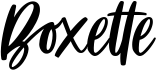 preview image of the Boxette font