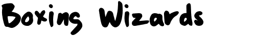 preview image of the Boxing Wizards font