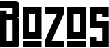 preview image of the Bozos font