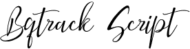 preview image of the Bqtrack Script font
