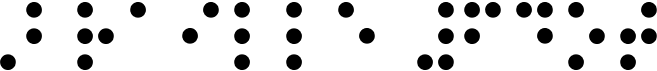 preview image of the Braille 6dot font