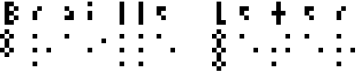 preview image of the Braille Leter font