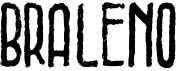 preview image of the Braleno font