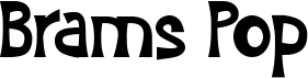 preview image of the Brams Pop font