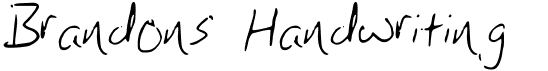 preview image of the Brandons Handwriting font