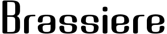preview image of the Brassiere font