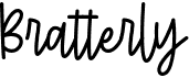 preview image of the Bratterly font